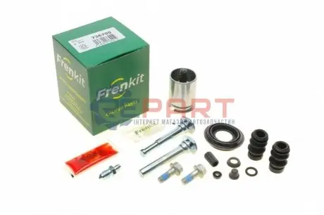 Ремкомплект супорта (заднього) Fiat Punto/Toyota Corolla 05- (d=36mm) (+поршень/направляюча) (Bosch) FRENKIT 736705 Купити в Україні
