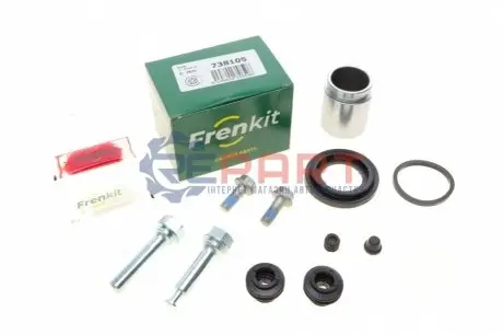 Фото Ремкомплект супорта (заднього) Hyundai Tucson 1.6-2.0 CRDi 15-(d=38mm)(Mobis)(+поршень.направляюча) FRENKIT (738105) зображення 1