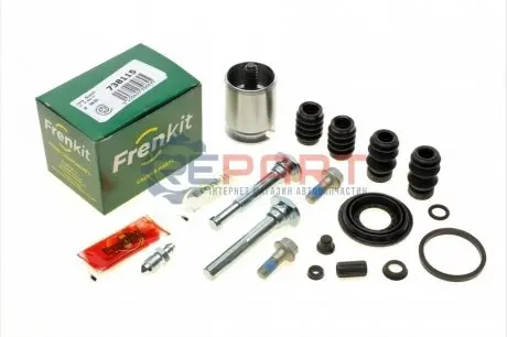 Ремкомплект супорта (заднього) (L) VW Caddy III 04-15 (d=38mm) (Bosch) (+поршень/направляюча) FRENKIT 738115 Купити в Україні