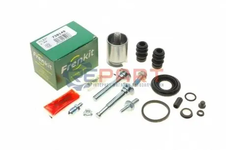 Фото Ремкомплект супорта (заднього) (L) Citroen C4/Toyota Avensis 06- (d=38mm) (+поршень/направляюча) FRENKIT (738149) зображення 1