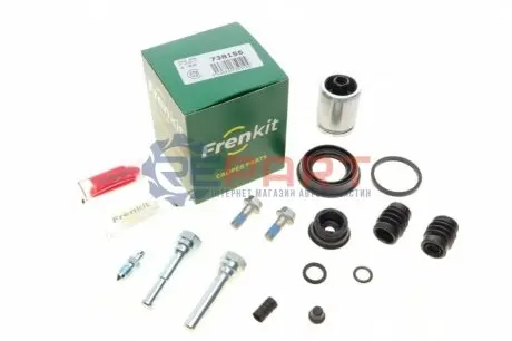 Ремкомплект супорта (заднього) Chevrolet Cruze/Zafira 09- (d=38mm) (Ate) (+поршень/направляюча) FRENKIT 738156 Купити в Україні