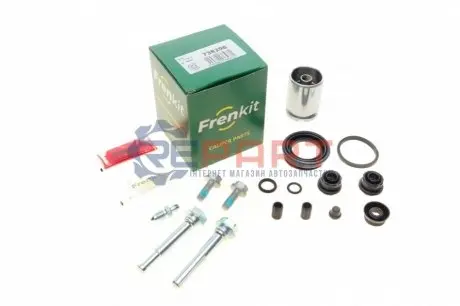 Ремкомплект супорта (заднього) VW Passat 2.5 11- (d=38mm) (+поршень/направляюча) (Trw) FRENKIT 738298 Купити в Україні