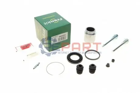 Ремкомплект супорта (заднього) Mitsubishi Pajero (d=43mm) (+поршень/направляюча) (Akebono) FRENKIT 743221 Купити в Україні