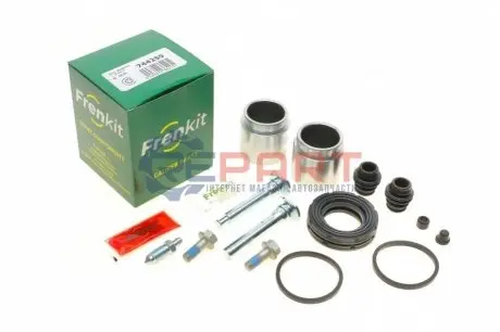 Ремкомплект супорта (переднього) Nissan X-Trail 1.3 13- (d=45mm) (+2 поршня/направляюча) (Akebono) FRENKIT 744259 Купити в Україні