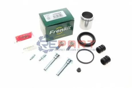 Фото Ремкомплект супорта (заднього) Land Rover Discovery 98-04 (d=45mm) (+поршень/направляюча) (Trw) FRENKIT (745268) зображення 1
