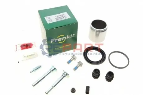 Ремкомплект супорта (переднього) Skoda Fabia 99- (d=54mm)(TRW)(+ поршень/направляюча) SuperKit FRENKIT 754533 Купити в Україні