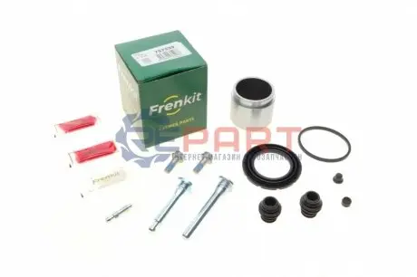 Фото Ремкомплект супорта (переднього) Nissan Qashqai 13- (d=57mm)(Akeb)(+ поршен/направляюча) SuperKit FRENKIT (757539) зображення 1