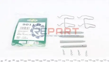 Фото Планка супорта (заднього) прижимна (к-кт) MB Vito (W638) 96-03 (Ate) FRENKIT (901149) зображення 1