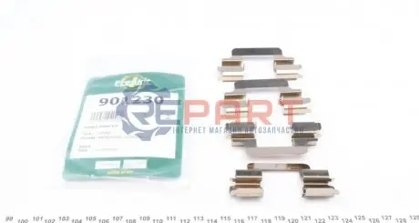 Планка супорта (переднього) прижимна (к-кт) Citroen C8/Peugeot 407/807 02- (Lucas) FRENKIT 901230