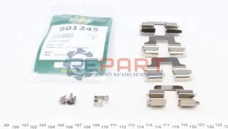 Планка супорта (заднього) прижимна (к-кт) Opel Combo 1.3/1.7 CDTI 01- (Lucas) FRENKIT 901245 Купити в Україні