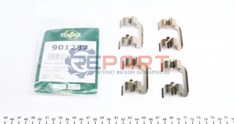 Планка супорта (переднього) прижимна (к-кт) Chevrolet Lacetti/Aveo 1.2-2.0D 05- (Akeb/Dac) FRENKIT 901287 Купити в Україні