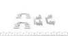 Планка супорта (заднього) прижимна (к-кт) Nissan X-Trail 01- (Akebono) FRENKIT (901625) зображення 2