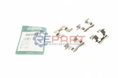 Фото Планка супорта (переднього) прижимна (к-кт) Toyota Corolla/IQ/Prius/Yaris 99-15 (Advi/Akebono) FRENKIT (901631) зображення 1