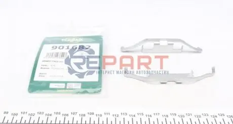 Фото Планка супорта (заднього) прижимна (к-кт) VW T5 03-09 (Ate) FRENKIT (901682) зображення 1