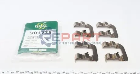 Фото Планка супорта (переднього) прижимна (к-кт) Hyundai Accent III/Kia Rio II 05- (Mando) FRENKIT (901735) зображення 1