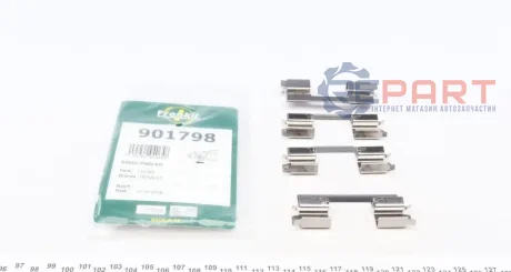 Планка супорта (переднього) прижимна (к-кт) Renault Kangoo 1.2-1.6 08- (Lucas) FRENKIT 901798