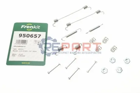 Комплект пружинок колодок ручника Renault Megane I -03 (203x38) Bendix FRENKIT 950657