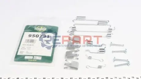 Фото Комплект пружинок колодок ручника Ford Fiesta/Mondeo 96-02 (Lucas)(203x44) FRENKIT (950731) зображення 1