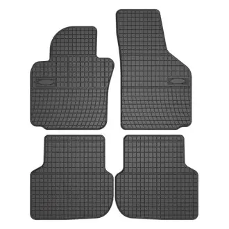 Килимки FROGUM Гума, 4 шт BASIC, задн/передн, комплект, колір чорний, VW JETTA IV 04.10-04.18, Седан FroGum ET0393