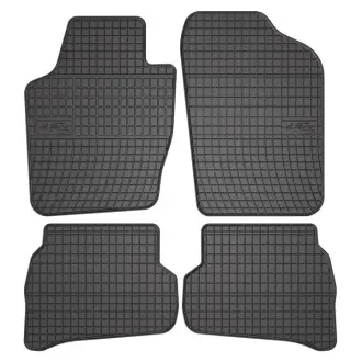 Килимки FROGUM Гума, 4 шт BASIC, задн/передн, комплект, колір чорний, VW POLO IV, POLO V, POLO VIVO 09.02-05.22, Ліфтбек FroGum ET0394