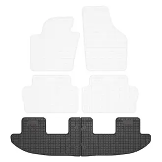 Килимки FROGUM Гума, 2 шт BASIC, задн, комплект, колір чорний, SEAT ALHAMBRA VW SHARAN 05.10-12.22, Автобус FroGum ET04051