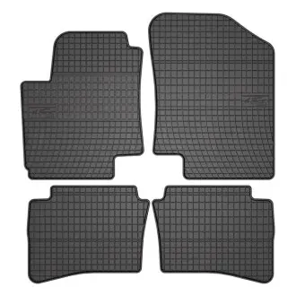 Килимки FROGUM Гума, 4 шт BASIC, задн/передн, комплект, колір чорний, HYUNDAI I20 I 08.08-12.15, Ліфтбек FroGum ET0424