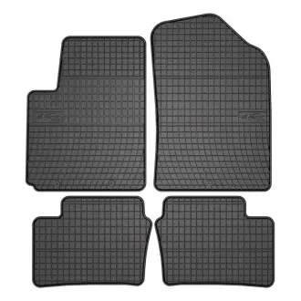 Килимки FROGUM Гума, 4 шт BASIC, задн/передн, комплект, колір чорний, KIA PICANTO II 05.11-03.17, Ліфтбек FroGum ET0428