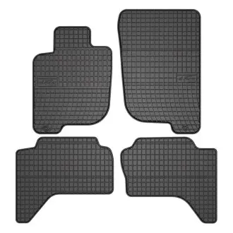 Килимки FROGUM Гума, 4 шт BASIC, задн/передн, комплект, колір чорний, MITSUBISHI L200, L200 / TRITON 06.96-12.15, Pick-up FroGum ET0483