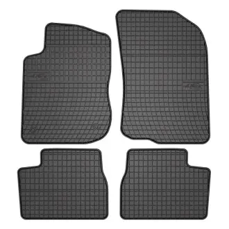 Килимки FROGUM Гума, 4 шт BASIC, задн/передн, комплект, колір чорний, PEUGEOT 2008 I, 208, 208 I, 208 II 03.12-, Ліфтбек / Універсал FroGum ET0640