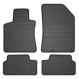 Килимки FROGUM Гума, 4 шт BASIC, задн/передн, комплект, колір чорний, PEUGEOT 308, 308 II 09.13-06.21, Ліфтбек FroGum ET0646
