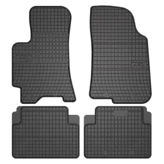 Килимки FROGUM Гума, 4 шт BASIC, задн/передн, комплект, колір чорний, DAEWOO LANOS 02.97-, Седан / Van FroGum ET0704