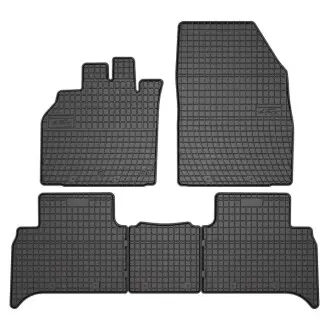 Килимки FROGUM Гума, 5 шт BASIC, комплект, колір чорний, RENAULT GRAND SCENIC III, SCENIC II, SCENIC III 06.03-09.16, Буси FroGum ET0754