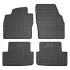 Килимки FROGUM Гума, 4 шт BASIC, задн/передн, комплект, колір чорний, SEAT IBIZA V SKODA FABIA IV VW POLO VI 01.17-, Хетчбек FroGum (ET401648) зображення 1