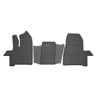 Килимки FROGUM Гума, 3 шт BASIC, передн, комплект, колір чорний, FORD TRANSIT CUSTOM V362, TRANSIT CUSTOM V710 09.12-, Буси, (2 особи) FroGum ET410664