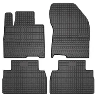 Килимки FROGUM Гума, 4 шт BASIC, задн/передн, комплект, колір чорний, HYUNDAI SANTA FE IV 07.18 FroGum ET411142