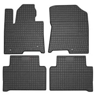 Килимки FROGUM Гума, 4 шт BASIC, задн/передн, комплект, колір чорний, KIA SORENTO III, SORENTO IV 11.16-, позашляховик, версія: Hybrid FroGum ET411340