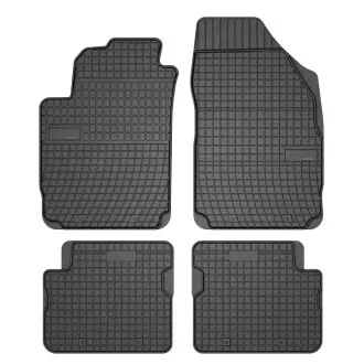Килимки FROGUM Гума, 4 шт BASIC, задн/передн, комплект, колір чорний, ALFA ROMEO GIULIETTA FIAT STILO 10.01-12.20, Ліфтбек / Універсал FroGum ET546313