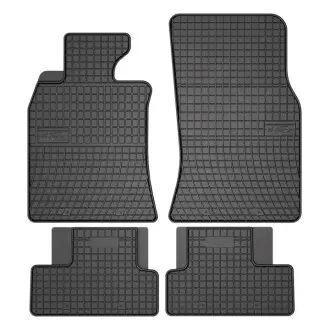 Килимки FROGUM Гума, 4 шт BASIC, задн/передн, комплект, колір чорний, MINI (R50, R53), (R52), (R56), (R57), (R58), (R59) 06.01-06.15, Хетчбек FroGum ET546382