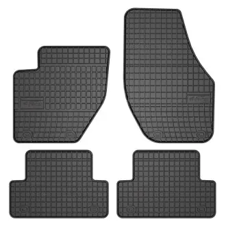 Килимки FROGUM Гума, 4 шт BASIC, задн/передн, комплект, колір чорний, VOLVO V40 03.12-08.19, Ліфтбек FroGum ET547044