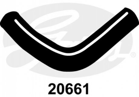 Патрубок системы охлаждения Gates 20661