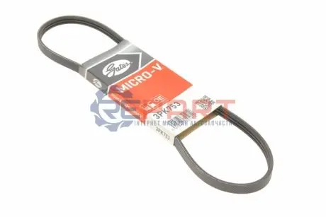 Ремінь генератора Renault Kangoo 1.2i 01- Gates 3PK753 Купити в Україні