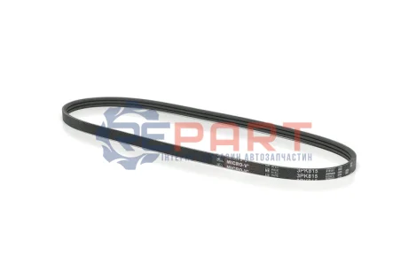 Фото 1 — Ремінь генератора Renault Clio 1.4 90-98/Ford Sierra 1.8TD 88-93/Subaru Justy 1.3GX 95-03 Gates (3PK815) Фото Ремінь генератора Renault Clio 1.4 90-98/Ford Sierra 1.8TD 88-93/Subaru Justy 1.3GX 95-03 Gates (3PK815) зображення 1