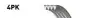 Фото Поликлиновый ремень Gates (4PK1268) изображение 2