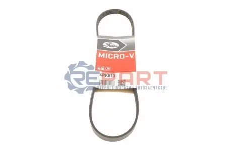 Ремінь генератора Nissan Almera/Primera/Sunny 1.0-5.0 82- Gates 4PK813 Купити в Україні