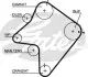 Фото Ремінь ГРМ MAZDA 626 III, 626 IV 2.0D 07.87-09.97 Gates (5354XS) зображення 1