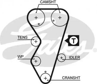 Ремінь ГРМ Gates 5412XS