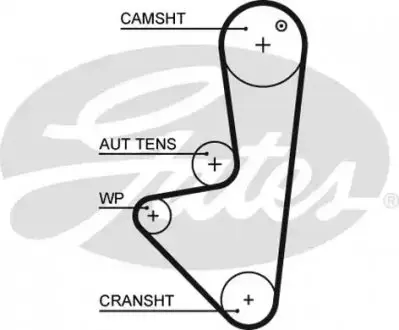 Ремінь ГРМ CITROEN BERLINGO, C2, C2 ENTERPRISE, C3 I, C3 II, SAXO PEUGEOT 106 II, 206, 206+, PARTNER 1.1/1.1LPG 05.96-09.16 Gates 5574XS Купити в Україні