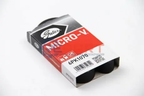 Ремінь генератора VW Caddy 1.6-2.0TDI 90- Gates 6PK1070 Купити в Україні