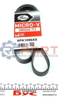 Поліклиновий ремінь (6PK1090) Gates 6PK1090XS Купити в Україні