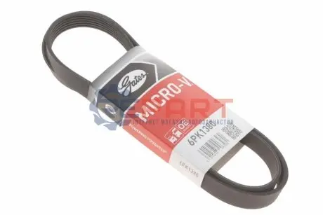 Ремінь генератора Opel Zafira/Astra H 1.9 CDTI 04-15/Chevrolet Aveo 1.4 11- Gates 6PK1380 Купити в Україні
